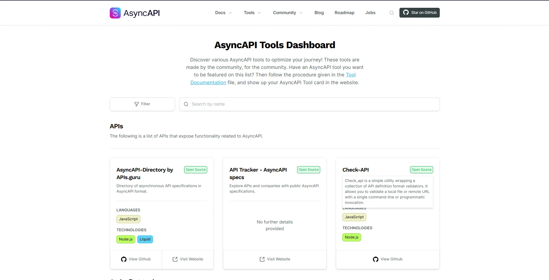 AsyncAPI Dashboard UI